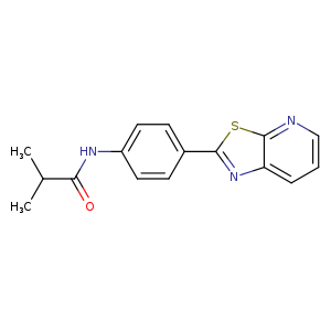 2-methyl-N-(4-{[1,3]thiazolo[5,4-b]pyridin-2-yl}phenyl)propanamide