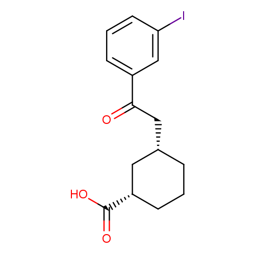 cis-3-[2-(3-Iodophenyl)-2-oxoethyl]cyclohexane-1-carboxylic acid