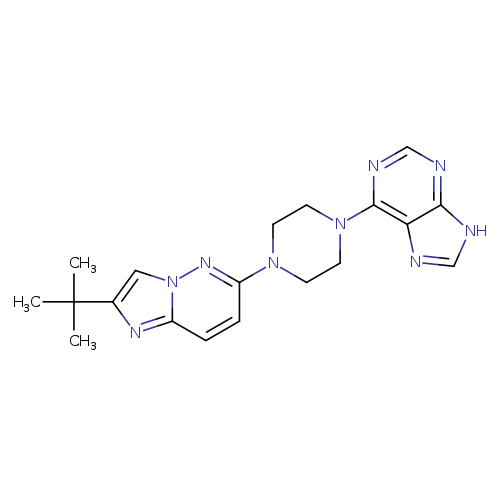 6-(4-{2-tert-butylimidazo[1,2-b]pyridazin-6-yl}piperazin-1-yl)-9H-purine