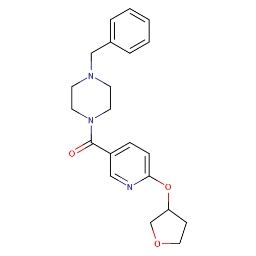 1-benzyl-4-[6-(oxolan-3-yloxy)pyridine-3-carbonyl]piperazine