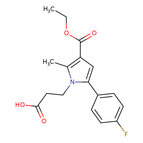 3-[3-(Ethoxycarbonyl)-5-(4-fluorophenyl)-2-methyl-1h-pyrrol-1-yl]propanoic acid