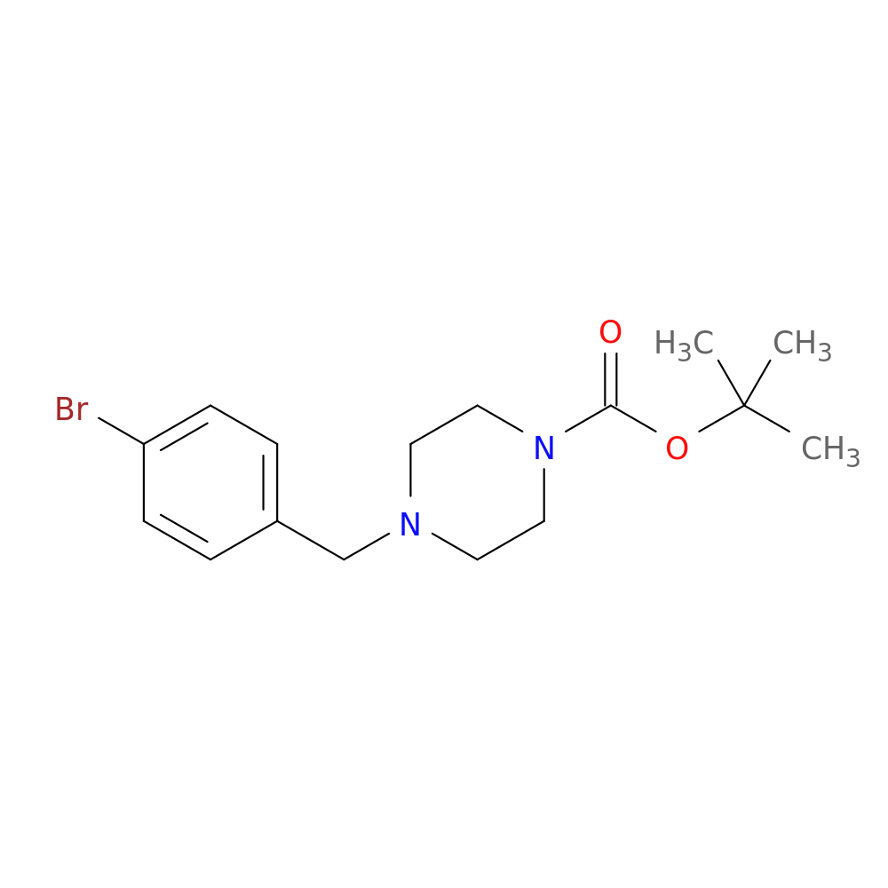 1-Piperazinecarboxylicacid, 4-[(4-bromophenyl)methyl]-, 1,1-dimethylethyl ester