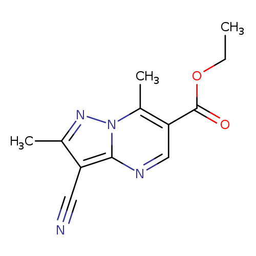 Ethyl 3-cyano-2,7-dimethylpyrazolo[1,5-a]pyrimidine-6-carboxylate