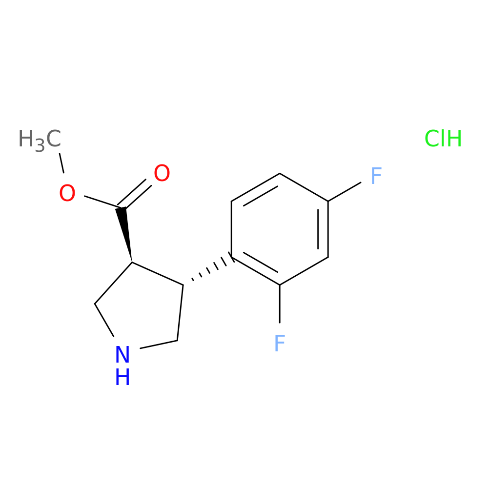 rac-methyl (3R,4S)-4-(2,4-difluorophenyl)pyrrolidine-3-carboxylate hydrochloride