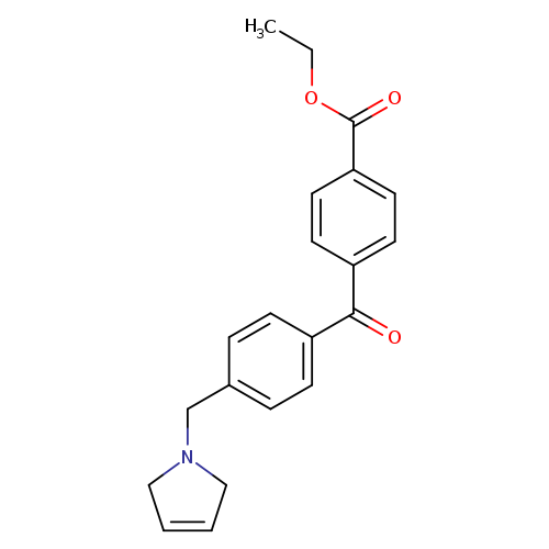 Ethyl 4-(4-((2,5-dihydro-1H-pyrrol-1-yl)methyl)benzoyl)benzoate