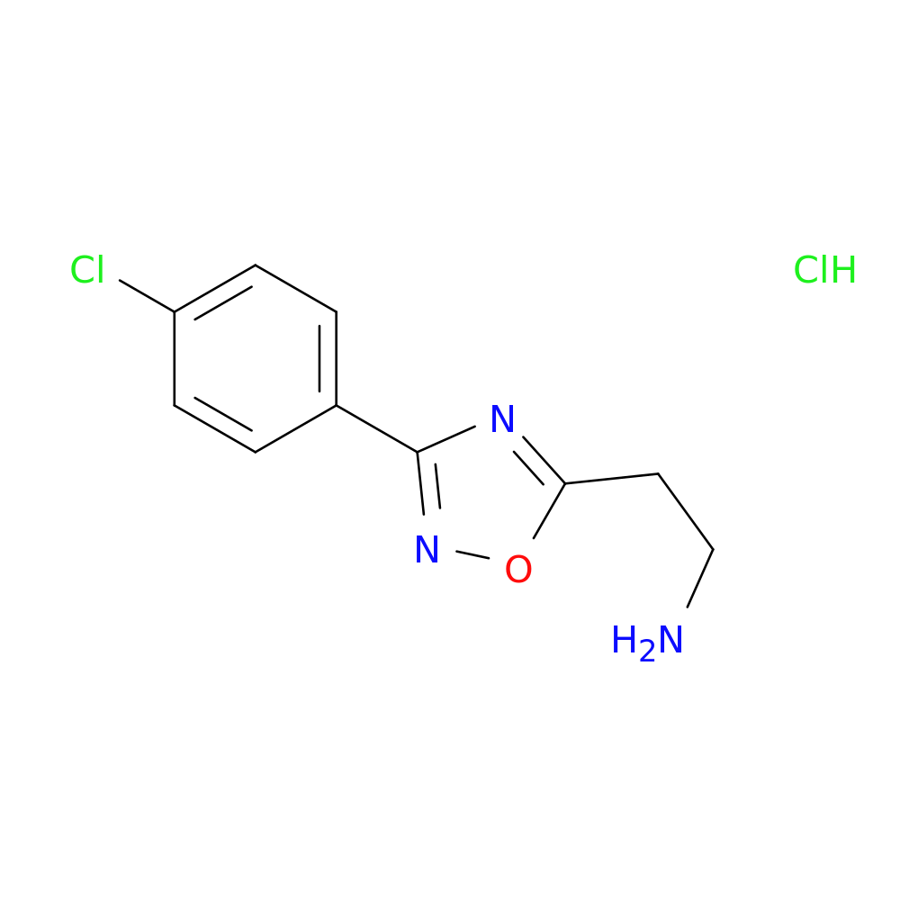 {2-[3-(4-chlorophenyl)-1,2,4-oxadiazol-5-yl]ethyl}amine hydrochloride