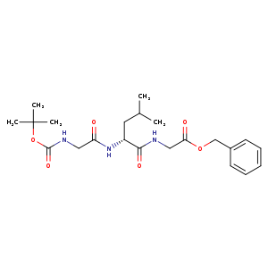benzyl 2-[[(2R)-2-[[2-(tert-butoxycarbonylamino)acetyl]amino]-4-methyl-pentanoyl]amino]acetate