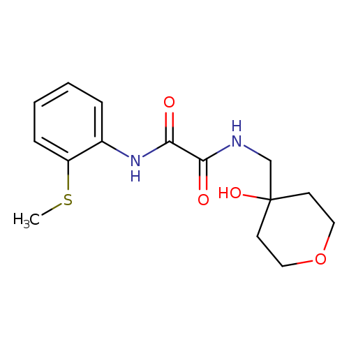 N'-[(4-hydroxyoxan-4-yl)methyl]-N-[2-(methylsulfanyl)phenyl]ethanediamide