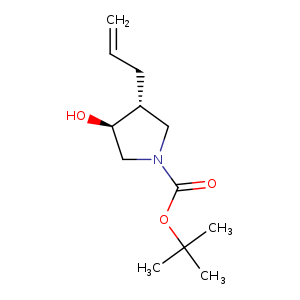 (3R,4S)-tert-butyl 3-allyl-4-hydroxypyrrolidine-1-carboxylate