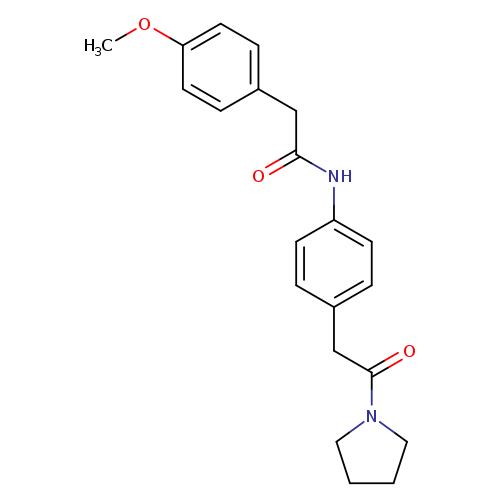 2-(4-methoxyphenyl)-N-{4-[2-oxo-2-(pyrrolidin-1-yl)ethyl]phenyl}acetamide