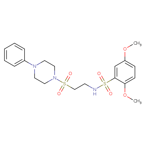 2,5-dimethoxy-N-{2-[(4-phenylpiperazin-1-yl)sulfonyl]ethyl}benzene-1-sulfonamide