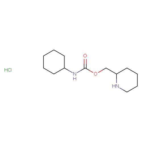 piperidin-2-ylmethyl n-cyclohexylcarbamate hydrochloride