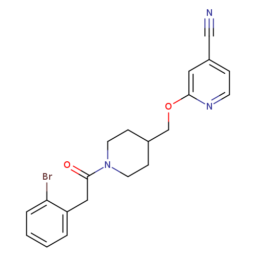 2-({1-[2-(2-bromophenyl)acetyl]piperidin-4-yl}methoxy)pyridine-4-carbonitrile