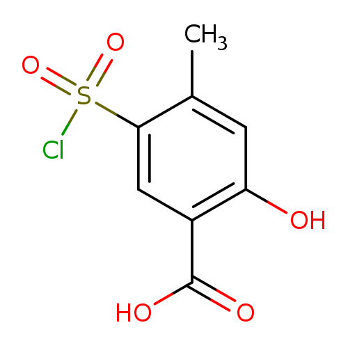 5-(chlorosulfonyl)-2-hydroxy-4-methylbenzoic acid