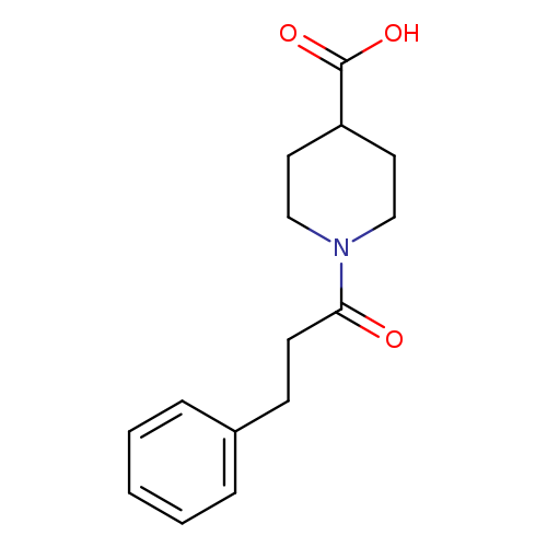1-(3-Phenylpropanoyl)piperidine-4-carboxylic acid