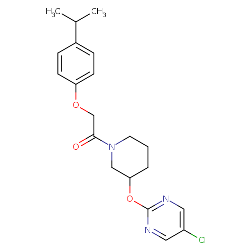 1-{3-[(5-chloropyrimidin-2-yl)oxy]piperidin-1-yl}-2-[4-(propan-2-yl)phenoxy]ethan-1-one