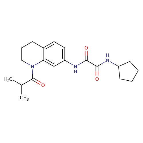 N-cyclopentyl-N'-[1-(2-methylpropanoyl)-1,2,3,4-tetrahydroquinolin-7-yl]ethanediamide
