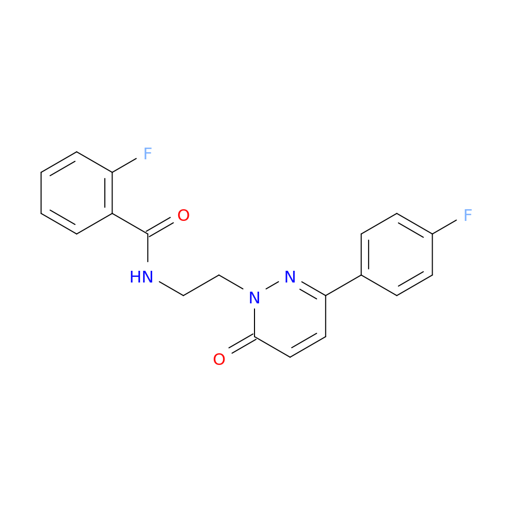 2-fluoro-N-{2-[3-(4-fluorophenyl)-6-oxo-1,6-dihydropyridazin-1-yl]ethyl}benzamide