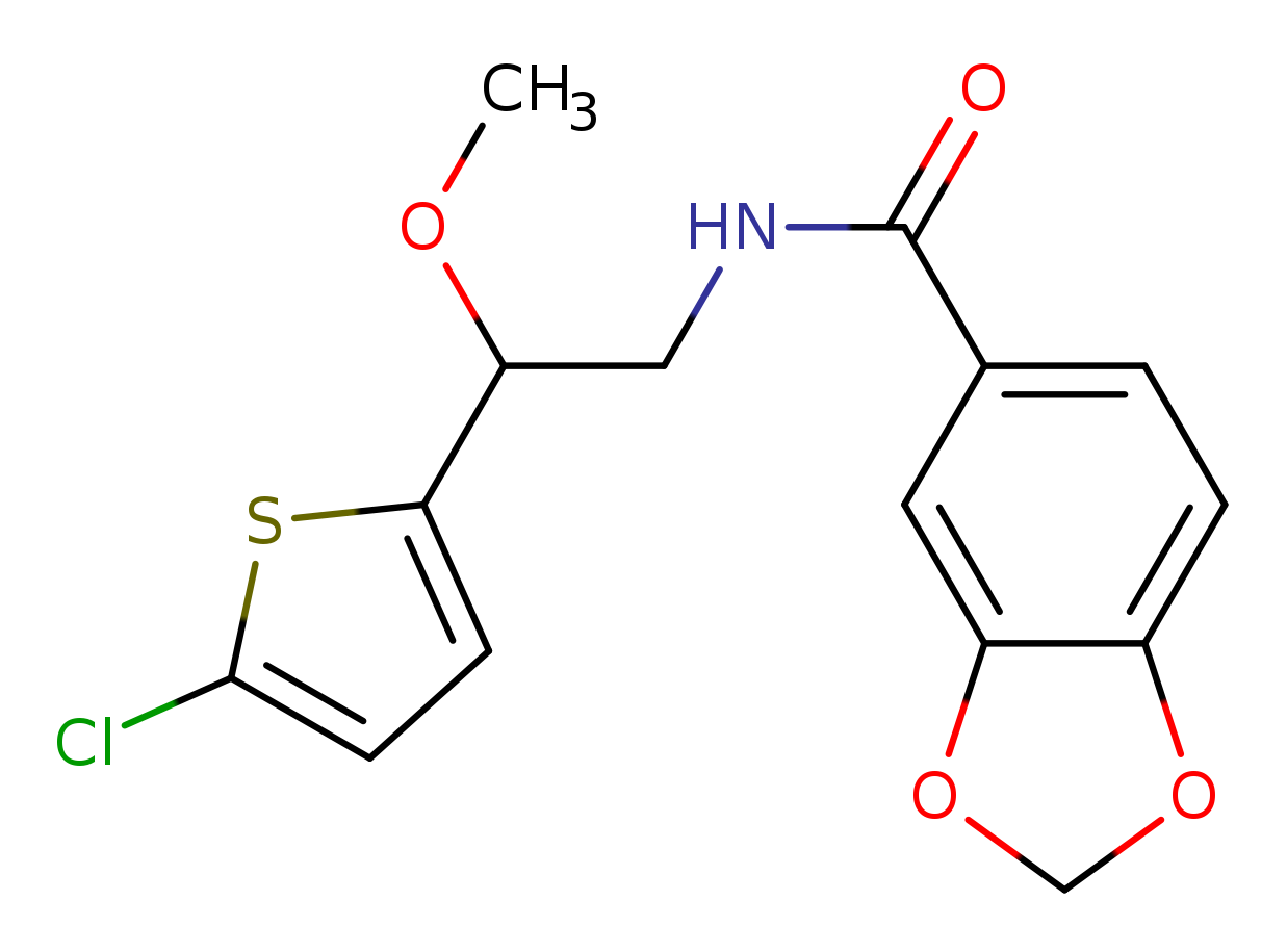 N-[2-(5-chlorothiophen-2-yl)-2-methoxyethyl]-2H-1,3-benzodioxole-5-carboxamide