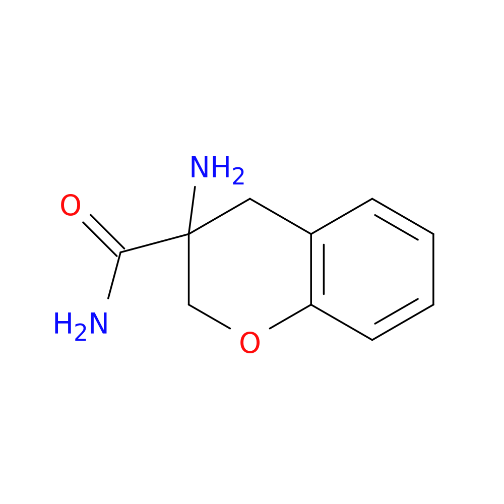 3-amino-3,4-dihydro-2H-1-benzopyran-3-carboxamide
