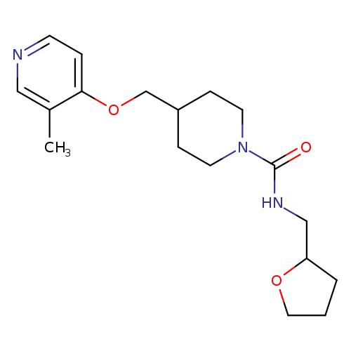 4-{[(3-methylpyridin-4-yl)oxy]methyl}-N-[(oxolan-2-yl)methyl]piperidine-1-carboxamide