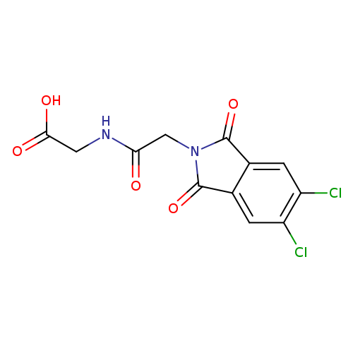 2-[2-(5,6-dichloro-1,3-dioxo-2,3-dihydro-1H-isoindol-2-yl)acetamido]acetic acid