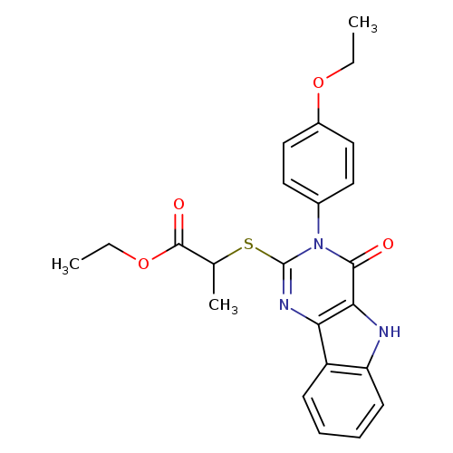 ethyl 2-{[3-(4-ethoxyphenyl)-4-oxo-3H,4H,5H-pyrimido[5,4-b]indol-2-yl]sulfanyl}propanoate