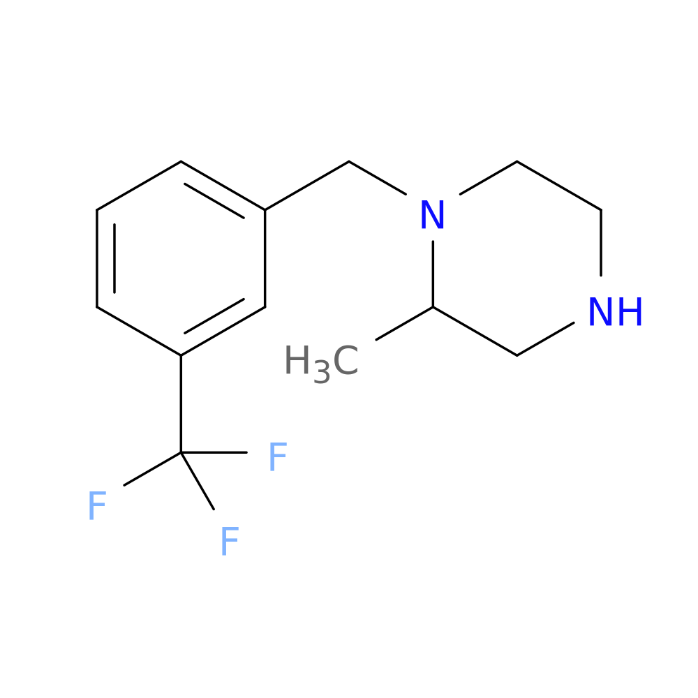 2-methyl-1-{[3-(trifluoromethyl)phenyl]methyl}piperazine