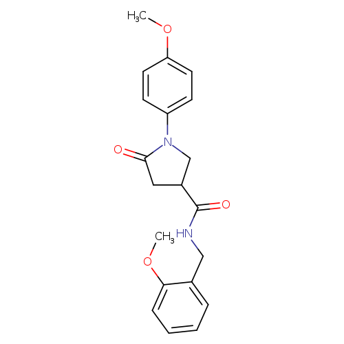 N-(2-methoxybenzyl)-1-(4-methoxyphenyl)-5-oxopyrrolidine-3-carboxamide