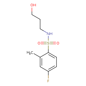 4-fluoro-N-(3-hydroxypropyl)-2-methylbenzenesulfonamide