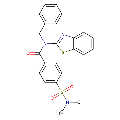 N-(1,3-benzothiazol-2-yl)-N-benzyl-4-(dimethylsulfamoyl)benzamide