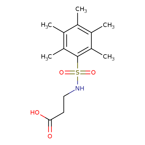 3-pentamethylbenzenesulfonamidopropanoic acid