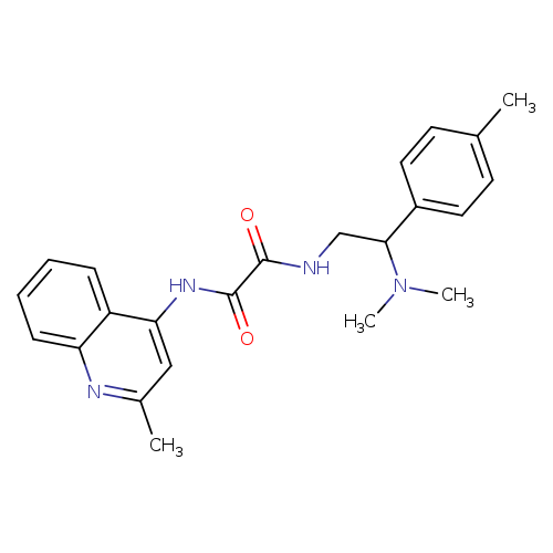 N'-[2-(dimethylamino)-2-(4-methylphenyl)ethyl]-N-(2-methylquinolin-4-yl)ethanediamide