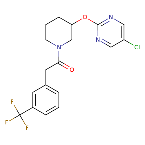 1-{3-[(5-chloropyrimidin-2-yl)oxy]piperidin-1-yl}-2-[3-(trifluoromethyl)phenyl]ethan-1-one