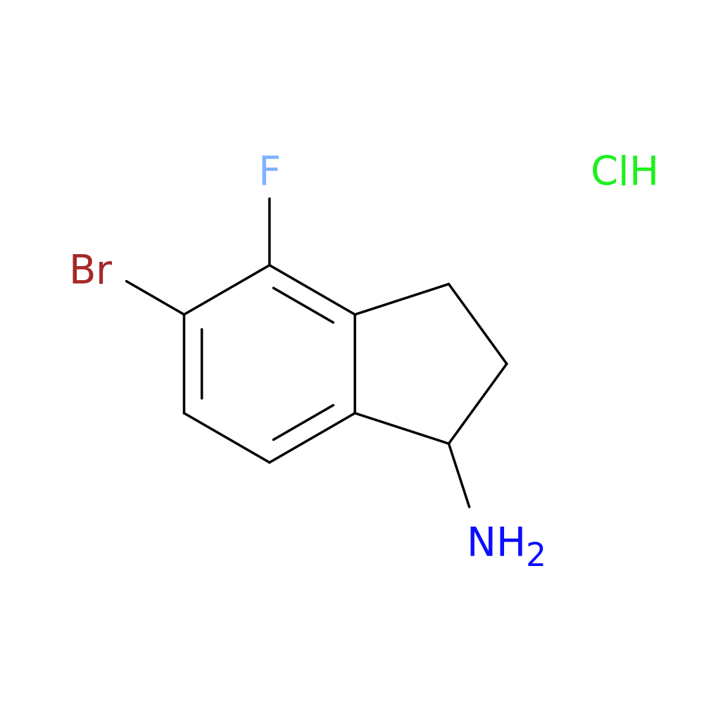 5-bromo-4-fluoro-2,3-dihydro-1H-inden-1-amine hydrochloride