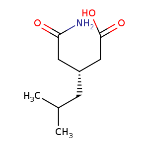 Hexanoic acid, 3-(2-amino-2-oxoethyl)-5-methyl-, (3R)-