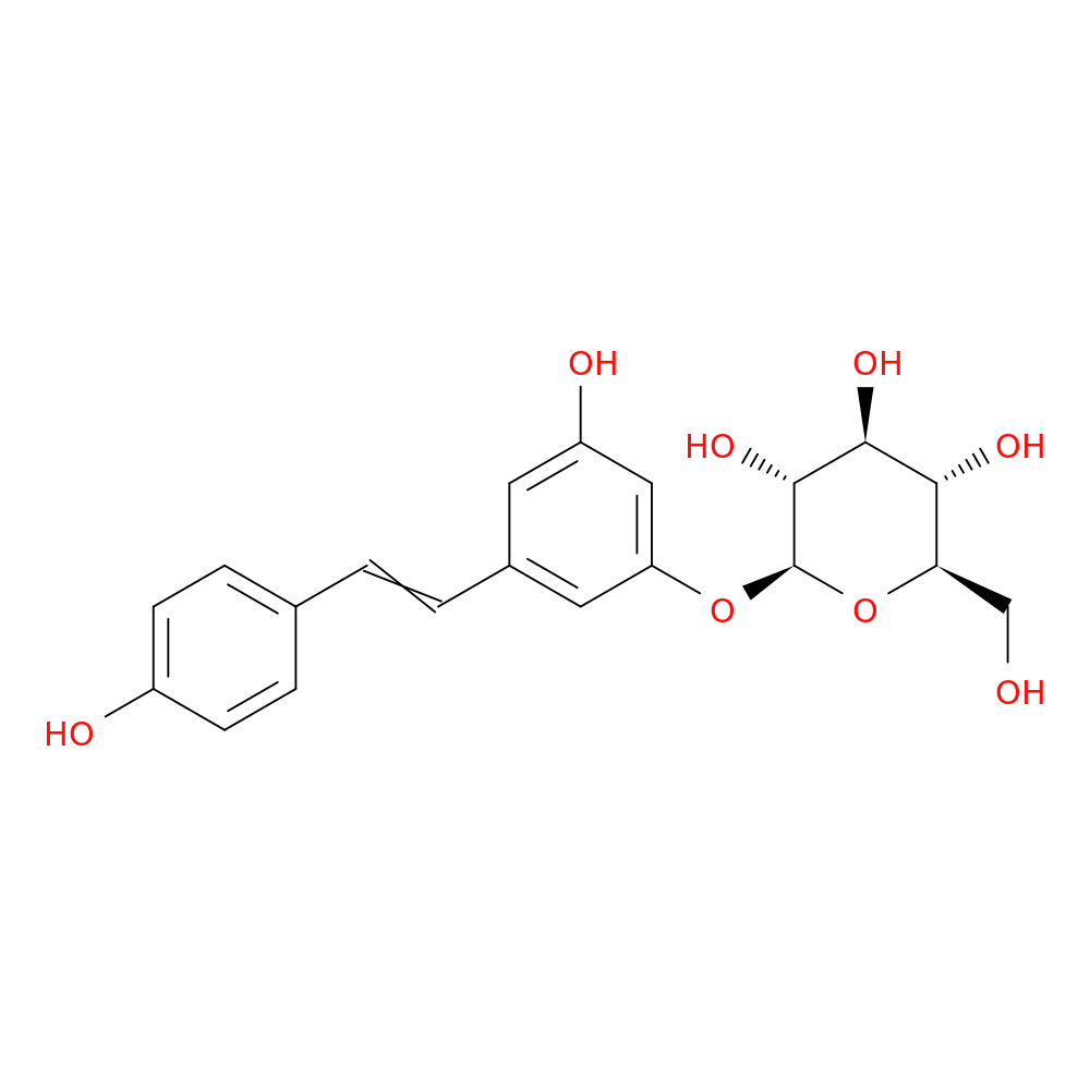 β-D-Glucopyranoside, 3-hydroxy-5-[2-(4-hydroxyphenyl)ethenyl]phenyl
