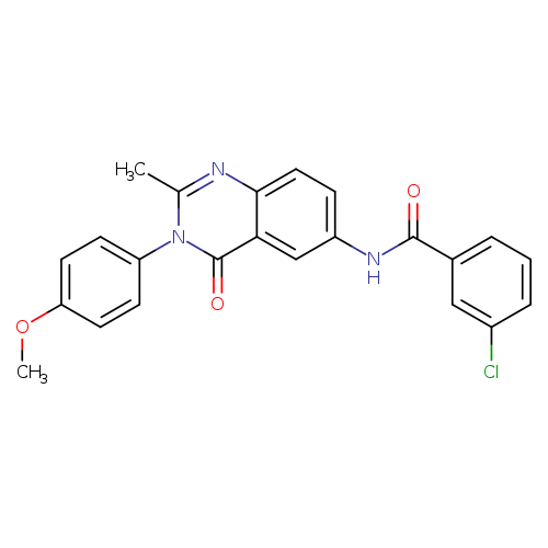 3-chloro-N-[3-(4-methoxyphenyl)-2-methyl-4-oxo-3,4-dihydroquinazolin-6-yl]benzamide