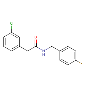 2-(3-chlorophenyl)-N-(4-fluorobenzyl)acetamide