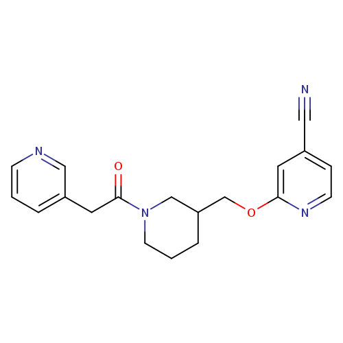 2-({1-[2-(pyridin-3-yl)acetyl]piperidin-3-yl}methoxy)pyridine-4-carbonitrile