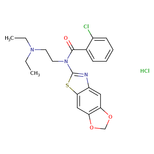 2-chloro-N-[2-(diethylamino)ethyl]-N-{4,6-dioxa-10-thia-12-azatricyclo[7.3.0.0^{3,7}]dodeca-1(9),2,7,11-tetraen-11-yl}benzamide hydrochloride