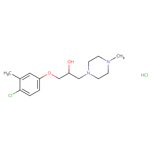 1-(4-CHLORO-3-METHYLPHENOXY)-3-(4-METHYLPIPERAZIN-1-YL)PROPAN-2-OL HYDROC+