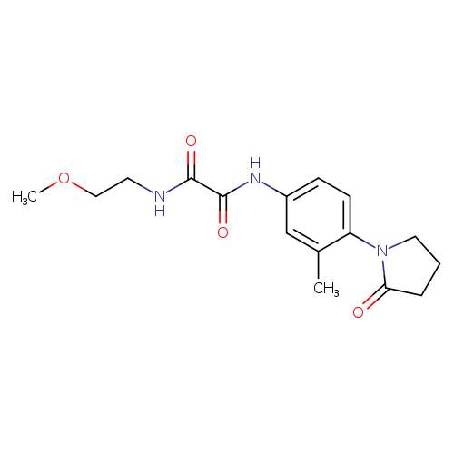 N-(2-methoxyethyl)-N'-[3-methyl-4-(2-oxopyrrolidin-1-yl)phenyl]ethanediamide