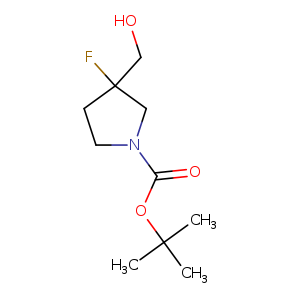 1-Pyrrolidinecarboxylic acid, 3-fluoro-3-(hydroxymethyl)-, 1,1-dimethylethyl ester