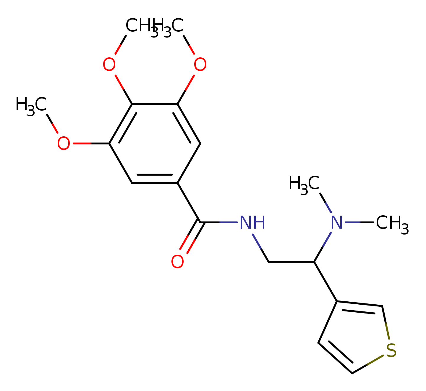 N-[2-(dimethylamino)-2-(thiophen-3-yl)ethyl]-3,4,5-trimethoxybenzamide