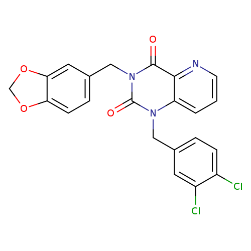 3-[(2H-1,3-benzodioxol-5-yl)methyl]-1-[(3,4-dichlorophenyl)methyl]-1H,2H,3H,4H-pyrido[3,2-d]pyrimidine-2,4-dione