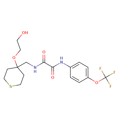 N-{[4-(2-hydroxyethoxy)thian-4-yl]methyl}-N'-[4-(trifluoromethoxy)phenyl]ethanediamide