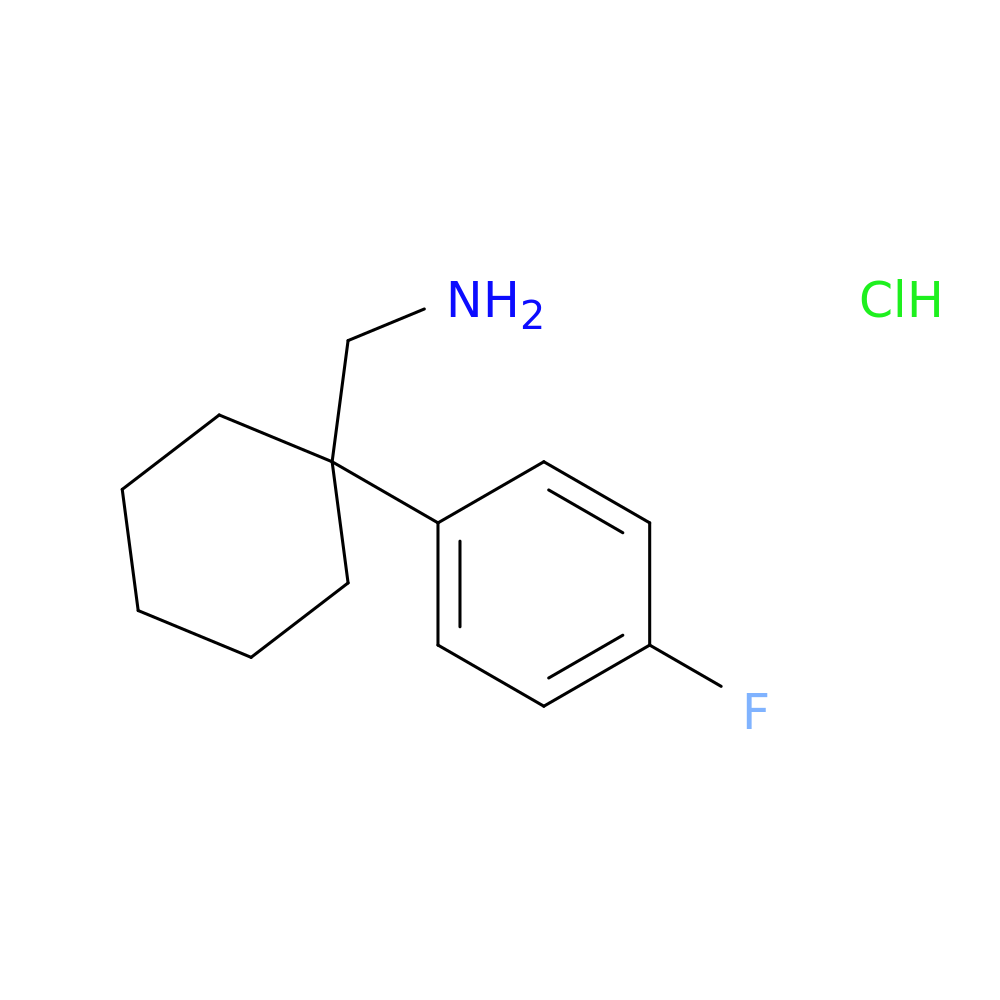 Cyclohexanemethanamine, 1-(4-fluorophenyl)-, hydrochloride (1:1)