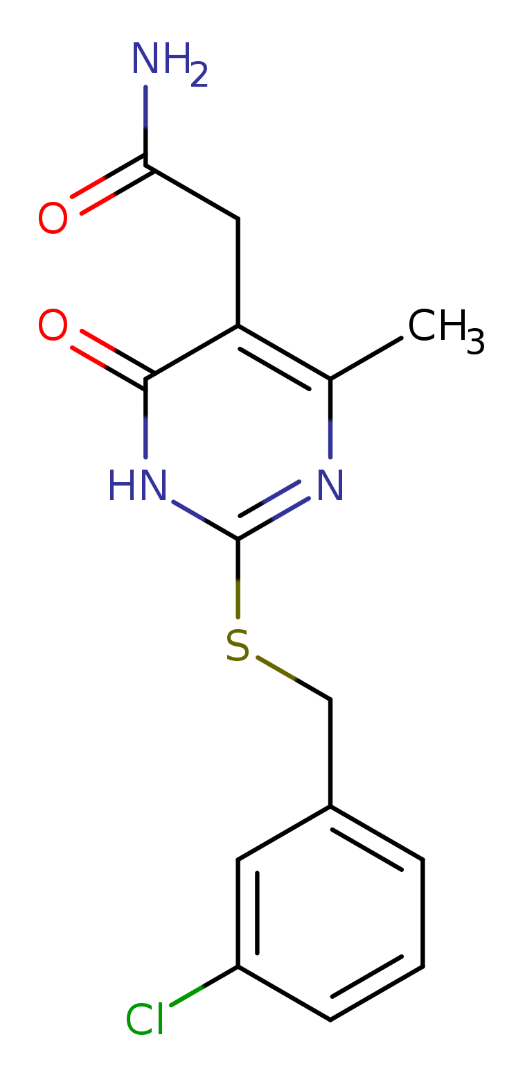 2-(2-{[(3-chlorophenyl)methyl]sulfanyl}-4-methyl-6-oxo-1,6-dihydropyrimidin-5-yl)acetamide