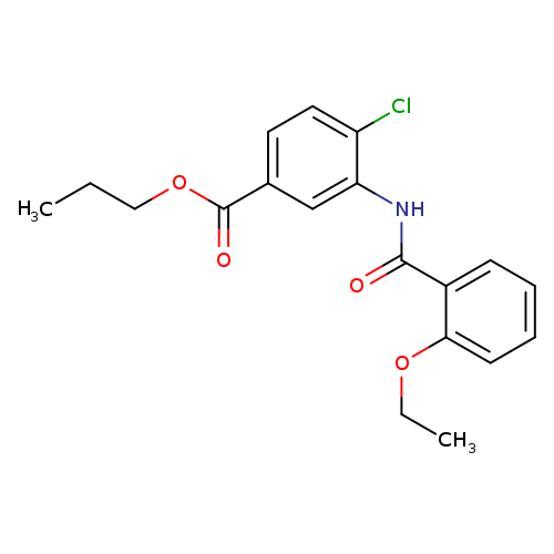 propyl 4-chloro-3-[(2-ethoxybenzoyl)amino]benzoate